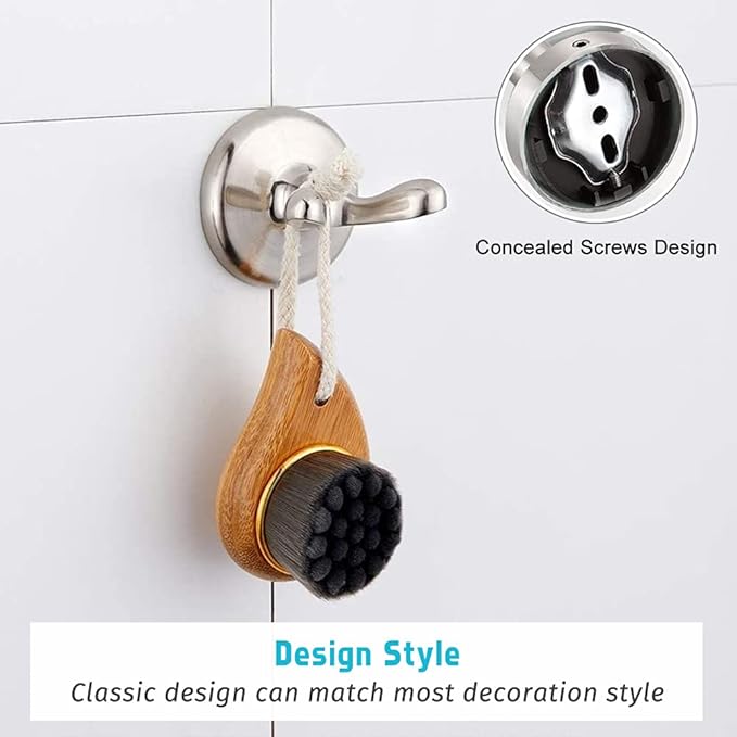 8 Piece Bathroom Accessory Set(Adjustable Towel Bar, Towel Ring, Toilet Paper Holder,Towel Hook), Wall Mounted Bathroom Hardware Accessories Set,Brushed Nickel