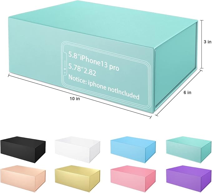 Gift Boxes 10"x6"x3" with Magnetic Closure Lid Gift Boxes for Presents,Bridesmaid Gifts Box,Cute Box,Luxury for Gift Packaging, Magnetic Gift Box for Wrapping Gifts (Light Blue/5PCS)-NeatNest
