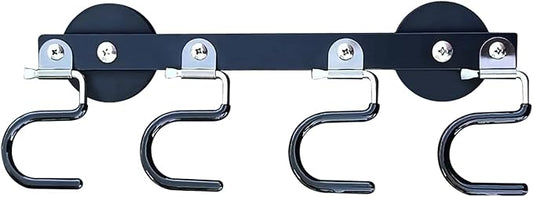 Magnetic Broom Rack-Metal Garden Tool Organizer-Mount Garage Organizers-Magnetic Hook S-Shaped-Ideal For Garages,Refrigerators, Kitchens, Pantries