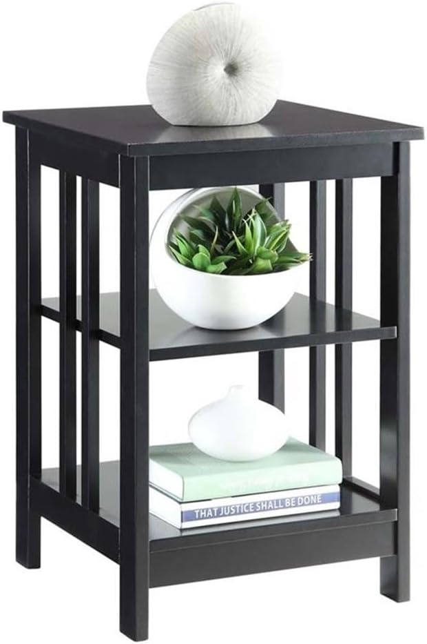 Convenience Concepts Mission End Table, Black-NeatNest