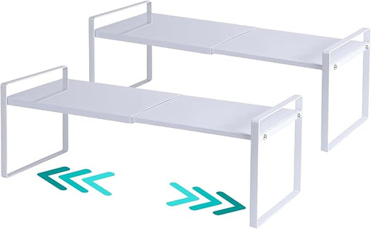 2-Pack Expandable Shelf Organizer for Kitchen Countertop, kitchen organizers and storage，under sink expandable shelf organizer-NeatNest
