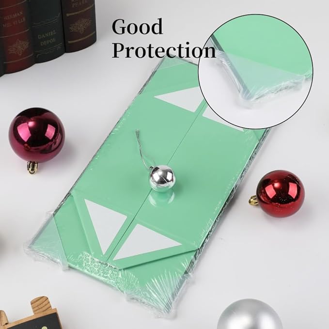 6 Pcs Green Gift Box Large 13x11x5.3 Inch Large Black Gift Box Large Magnetic Gift Box with Crinkle Paper Green Large Gift Box with Shredded Paper Luxury Gift Boxes with Lids for Presents-NeatNest