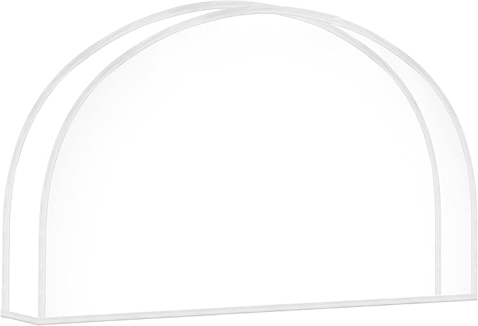 Clear Vinyl Shoulder Covers Closet Suit Protects Storage Home Decor Set of 12, 12"H x 22"W x 2"D-NeatNest