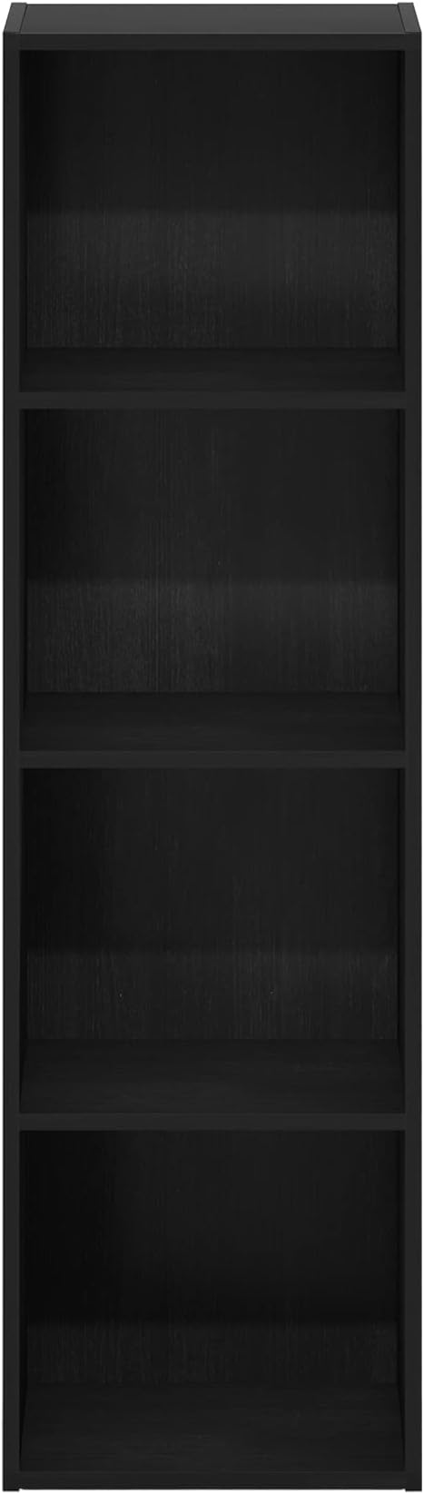 Furinno Luder Bookcase / Book / Storage, 4-Tier Cube, Blackwood-NeatNest