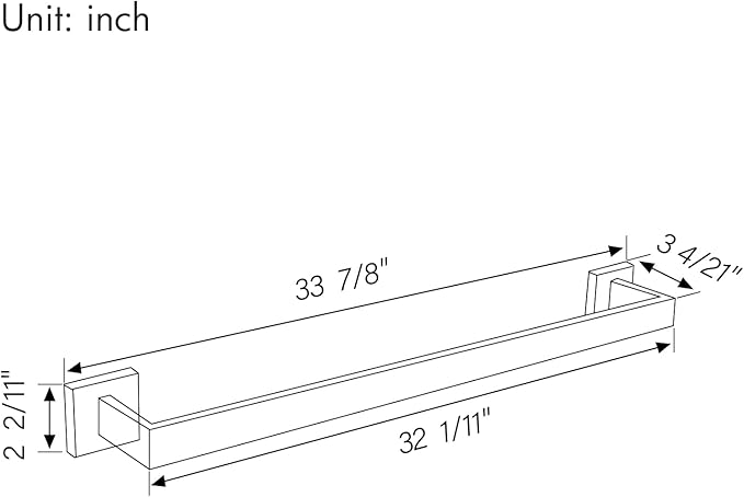 BANOLUX Towel Rack, 32-Inch Single Towel Bars for Bathroom, Towel Racks for Bathroom Wall Mounted SUS304 Stainless Steel Hand Towel Holder Heavy Duty, Matte Black Towel Bar 2 Pack, A7-TB-MB-32IN-2PACK