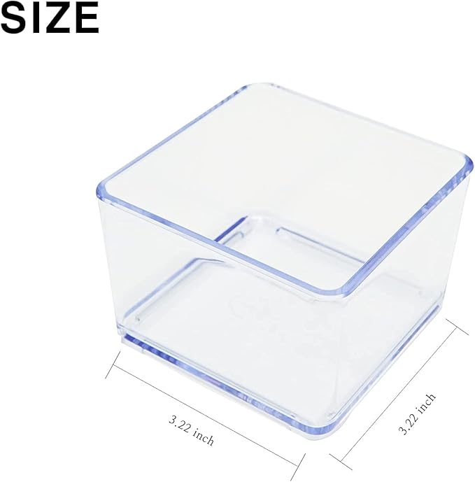 carrotez 1 Compartment Clear Plastic Drawer Organizer for Makeup, Bathroom, Desk, Vanity-NeatNest