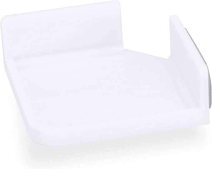 Mini Corner Shelf Mount for Security Cameras, Baby Monitors, Speakers, Plants & More, Universal Holder, Strong Adheasive, Easy to Install, No Mess, Screwless by Brainwavz (White)-NeatNest
