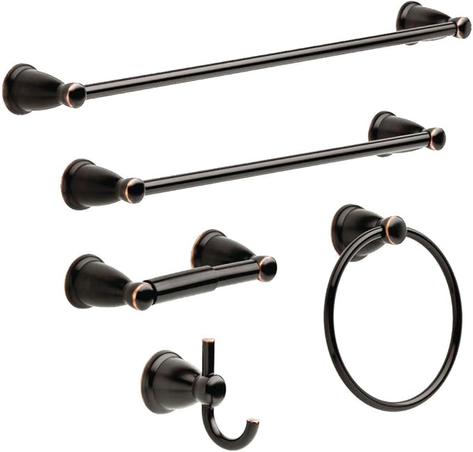 Franklin Brass Kinla Towel Hook, Oil Rubbed Bronze, Bathroom Accessories, KIN35-ORB-1 (Pack of 2)