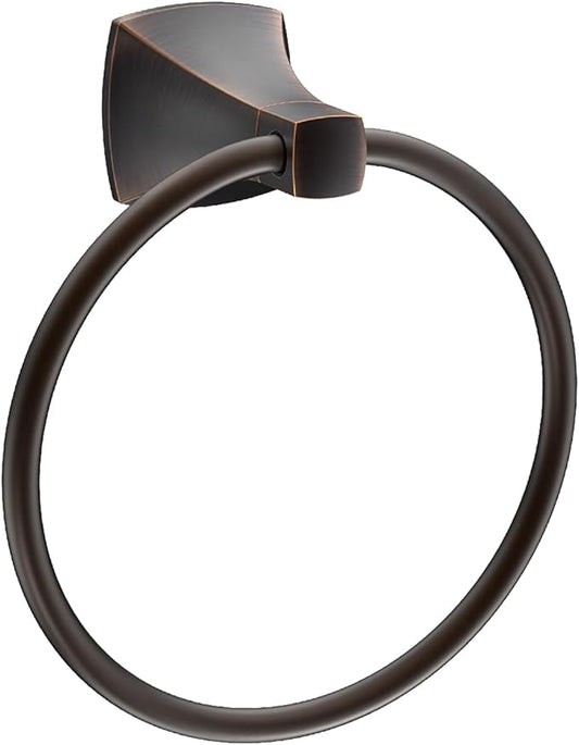 Hand Towel Holder for Bathroom Oil Rubbed Bronze Towel Ring Stainless Steel and Zinc Alloy Towel Hanger Wall Mount for Bath, Kitchen