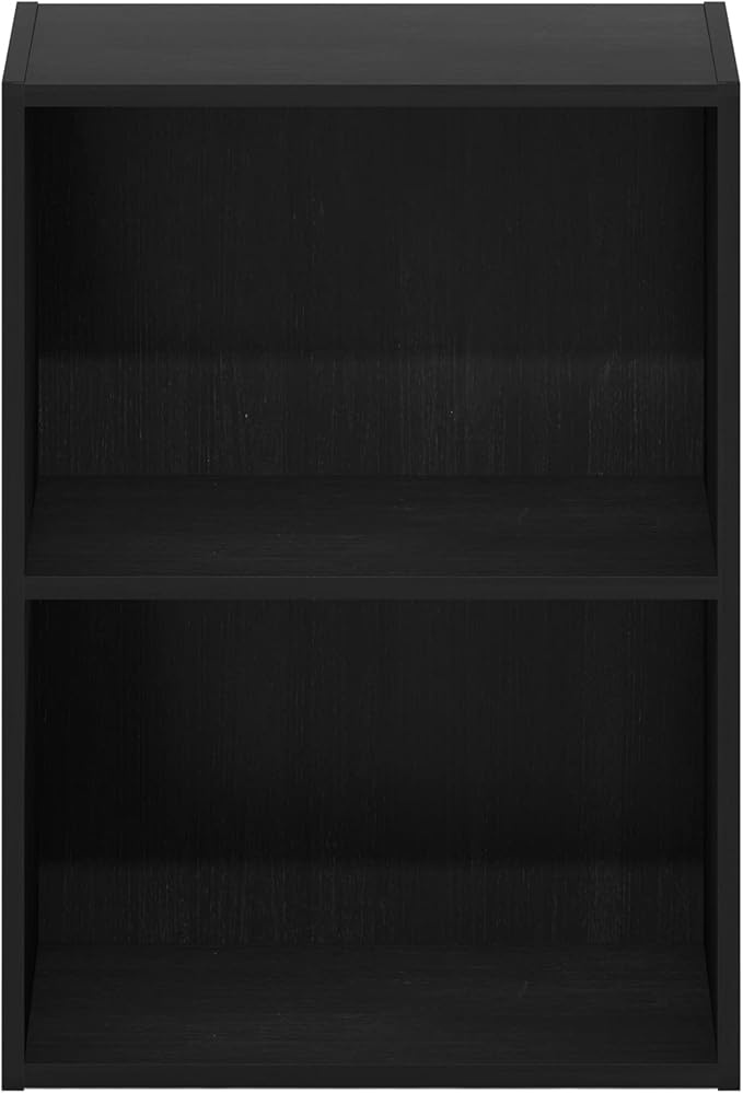 Furinno Luder Bookcase / Book / Storage, Blackwood 2-Tier-NeatNest