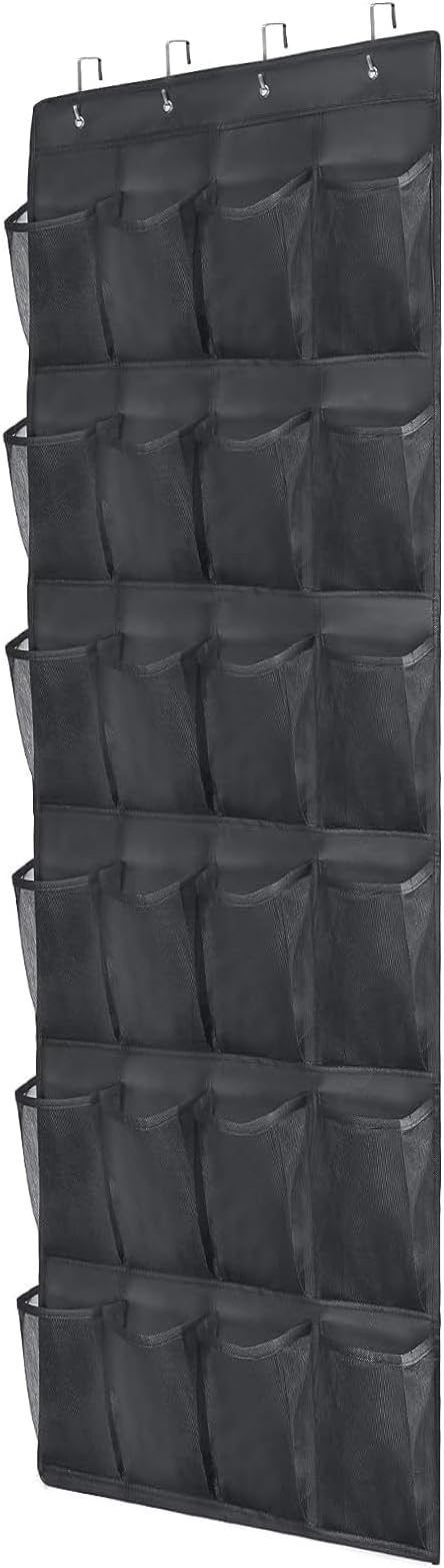 Over the Door Shoe Organizer 24 Extra Large Pockets Hanging Shoe Rack Holder for Closet Storage Hanging Shoe Organizer-NeatNest