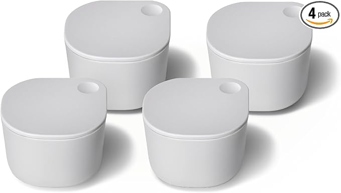 Caraway 4pc Dot Inserts - Dash Ramekins w/Lid - Easy to Store, Non Toxic - Perfect for Sauces, Garnish, & Small Snack or Sides-NeatNest