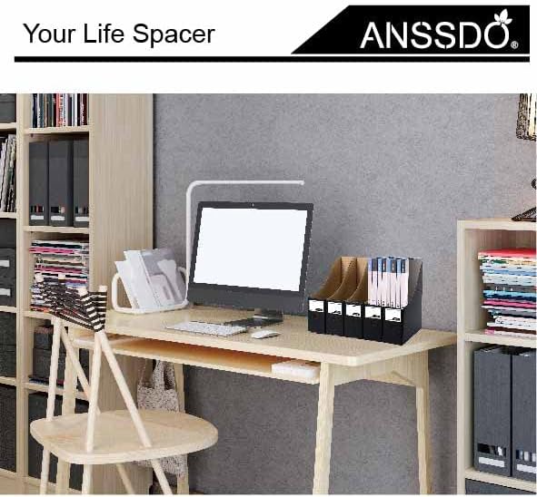 12 Pack Black Cardboard Magazine Holder Premium Magazine File Holder Magazine Organizer, Magazine Storage Box, Large Volume Magazine File Organizer as Book Bins or Folder Holder for Desk