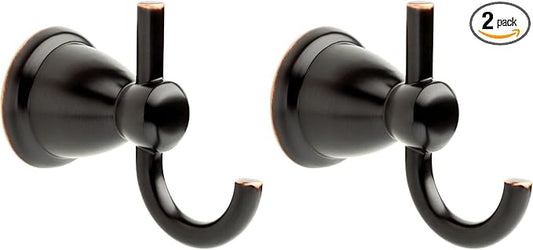 Franklin Brass Kinla Towel Hook, Oil Rubbed Bronze, Bathroom Accessories, KIN35-ORB-1 (Pack of 2)