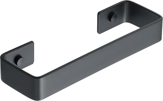 Alise Hand Towel Holder Black Towel Bar for Bathroom Wall Mount,SUS304 Stainless Steel Towel Rack for Bathroom and Lavatory,Kitchen,8'' Bath Towel Hanger Towel Rail