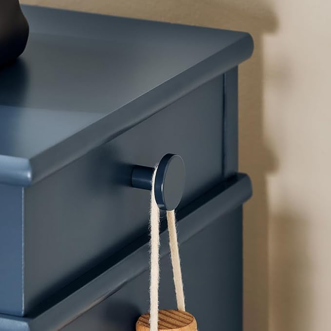 SoBuy Slim Shoe Cabinet, Shoe Rack with Doors, Shoe Storage Cupboard Organizer Unit for Entryway 2 Flip-Drawers, Hallway and Bedroom Navy FSR78-B (9.4" D x 21.3" W x 32.7" H)-NeatNest