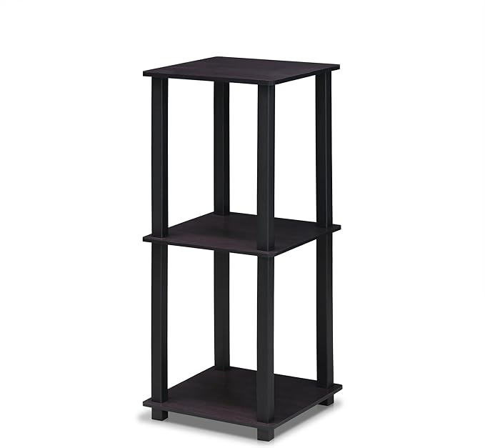 Furinno Simplistic Set of 2 End Table, Dark Walnut-NeatNest