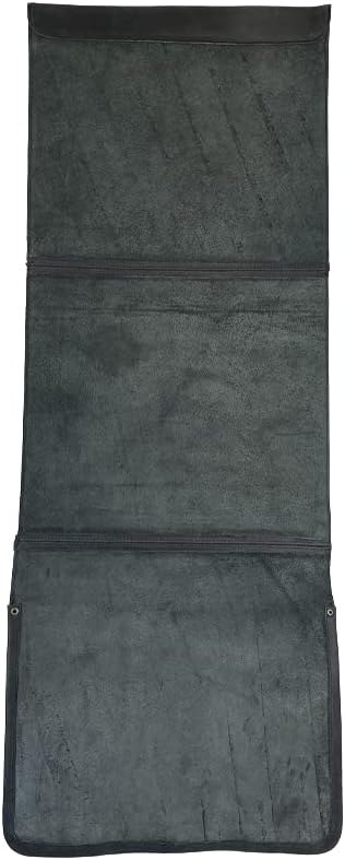 Hide & Drink, Durable Leather Remote Control & Magazine Holder, Couch Organizer, Sofa Armrest Pouch, Couch Potato Essentials, Handmade :: Charcoal Black-NeatNest