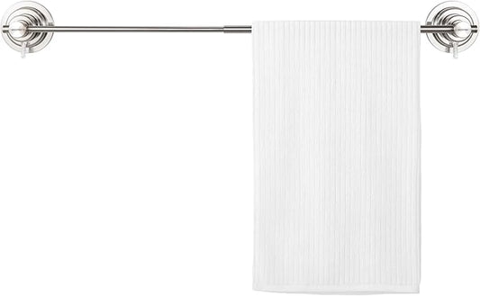 BOPai Extendable Suction Cup Towel Bar 17-28.5", Removeable Shower Door Mat Rod, Brushed Nickel-NeatNest