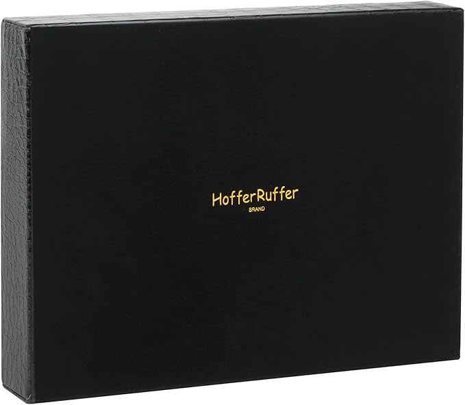 HofferRuffer Faux Leather Vanity Tray, Elegant Desktop Storage Organizer, Decorative Catchall Perfume Tray, Bathroom Valet or Nightstand Dresser Organizer (Black Croco)-NeatNest