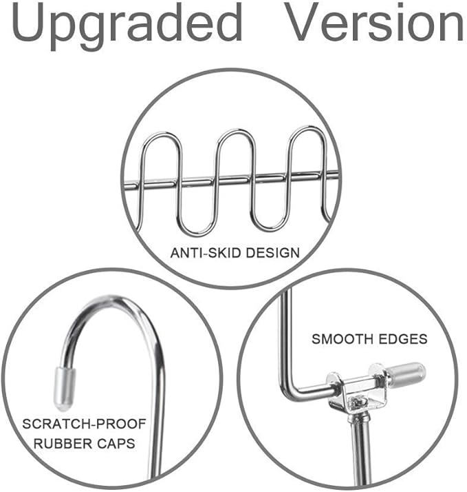 Meetu Space Saving Hangers Magic Cloth Hanger Metal Closet Organizer (Pack of 12)-NeatNest