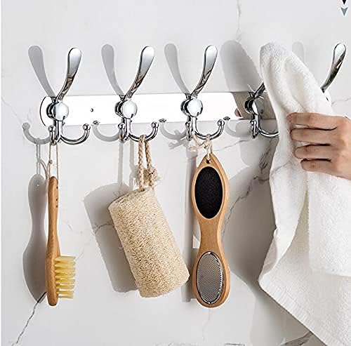 GlazieVault Coat Rack Wall Mount - Stainless Steel Coat Hooks (2 Pack) - Heavy Duty Wall Hooks for Clothes & Accessories-NeatNest