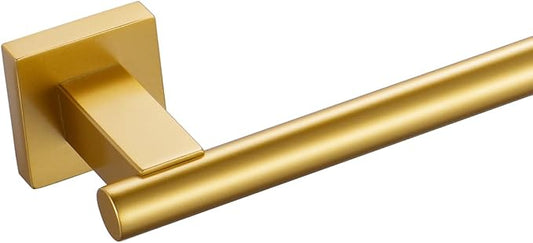 Miyili Bathroom Towel Bar 24-Inch Towel Rack Stainless Steel Bath Towel Hanger Wall Mount Gold Finish, A02G60A
