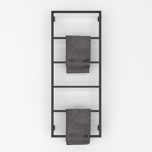 Elegant Wall Mounted 6 Tier Towel Holder, Rust-Resistant, Space-Saving Towel Rack for Effortless Drying, Perfect for Modern Farmhouse Bathroom, Kitchen Decor (44"(H) x 18"(W) x 3"(D))