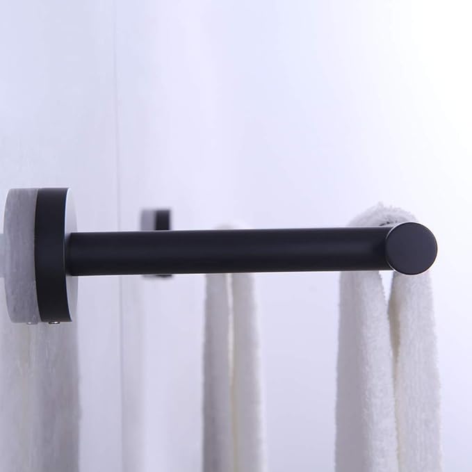30-Inch Matte Black Double Bath Towel Bar SUS 304 Stainless Steel Towel Rack Holder for Bathroom Wall Mount