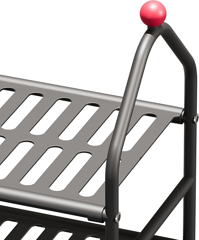 Shoe Rack, 3-Tier Shoe Organizer, Metal Storage Shelf, Shoe Rack for Closet, Free Standing Shoe Racks for Entryway, Garage & Doorway, Sturdy Shoe Shelves, Black-NeatNest