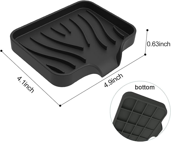 3PCS Draining Soap Dishes, Dishwashing Sponge Soap Holder with Water Tray, Keep The Place Dry, Easy to Clean Soap Cases, Suitable for Kitchen, Bathroom, Soap Container-NeatNest