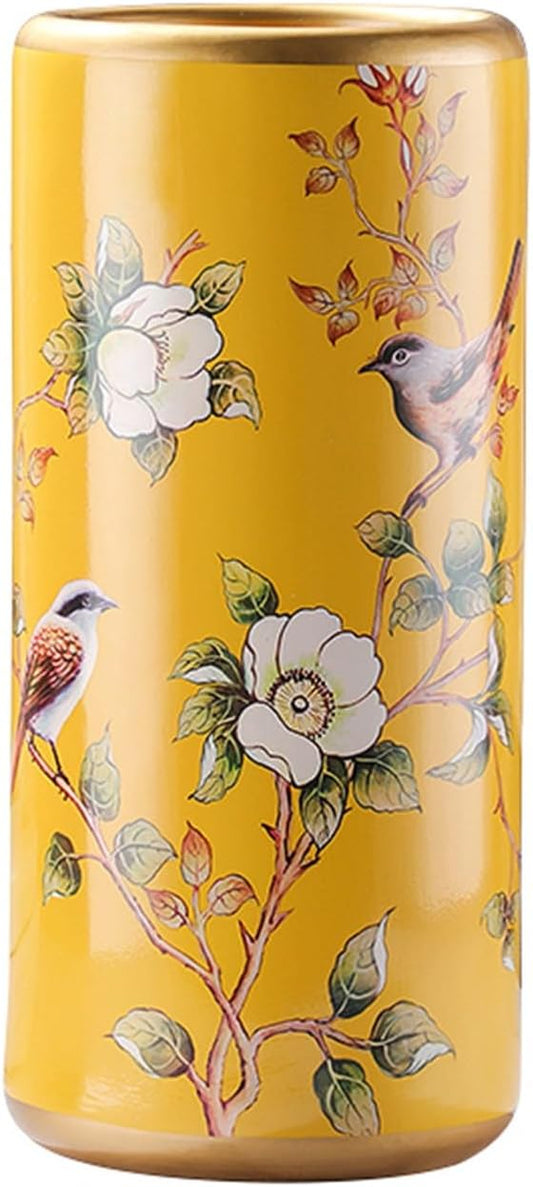 Ceramic Umbrella Stand Umbrella Holder for Entryway Hand-Made Umbrella Stand Barrels Umbrella Holder Cane Floor Standing Vase Ceramic Storage Bucket for Home Office Entrance Indoor.(A)-NeatNest