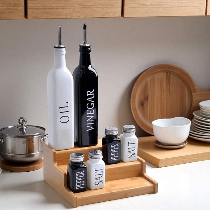 2 Pack Spice Rack Organizer for Cabinet - Enhance Spice Organization for Cabinet with Practical Spice Shelf Organizer for Cabinet & Efficient Cabinet Spice Organizer-NeatNest