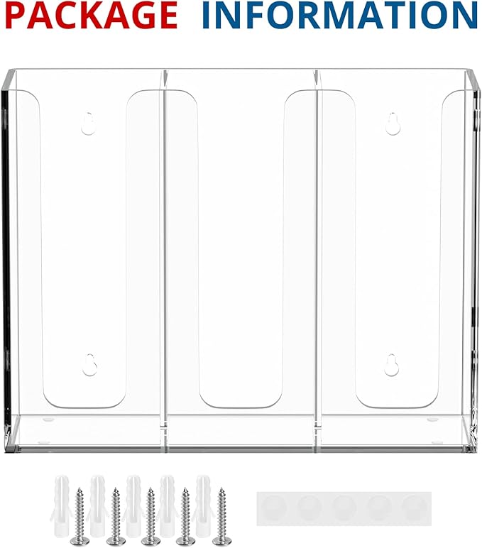 Acrylic Cup and Lid Holder, 3 Compartment, Disposable Coffee Cup Dispenser Cup Storage Organizer, Clear-NeatNest
