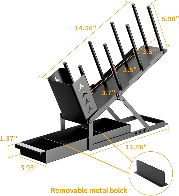 Cup and Lid Holder with Straw Organizer Coffee Station Organizer, Metal Cup Dispenser 5 Compartment Coffee Cup Holder for Coffee Bar Accessories, Disposable Paper Cups, Plastic Cups, Lids-NeatNest