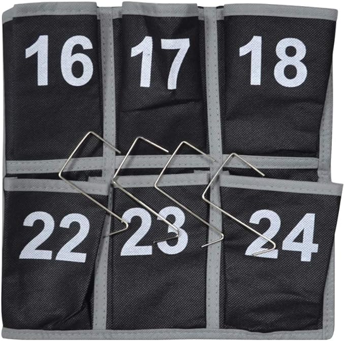 Godery Numbered Classroom Pocket Chart for Cell Phone, Hanging Wall Organizer & Pocket Chart Holder for Key, ID Cards, Pen and More (24 Pocket)-NeatNest