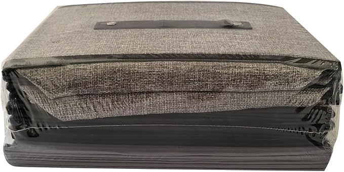 Clothing Storage Bins,16.1 × 9.8 × 6.5 inches Closet Bin with Handles, Foldable Cubes, Fabric Containers for Organizing Shelves, Gray, Large, 4 Pack-NeatNest