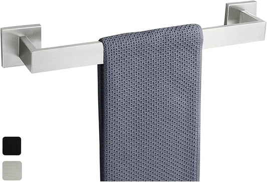 16 Inch Towel Bar for Bathroom 12/16/24/28/32/36 Inch Kitchen Towel Holder Brushed Nickel Towel Rod Wall Mounted SUS304 Rustproof Towel Rack Modern Square Design (1, Brushed Nickel, 16 Inch)