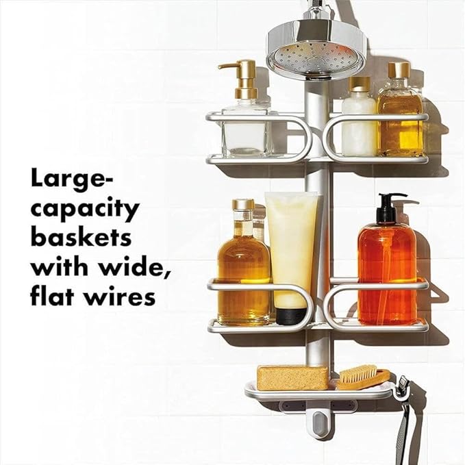 OXO Good Grips 3-Tier Aluminum Shower Caddy