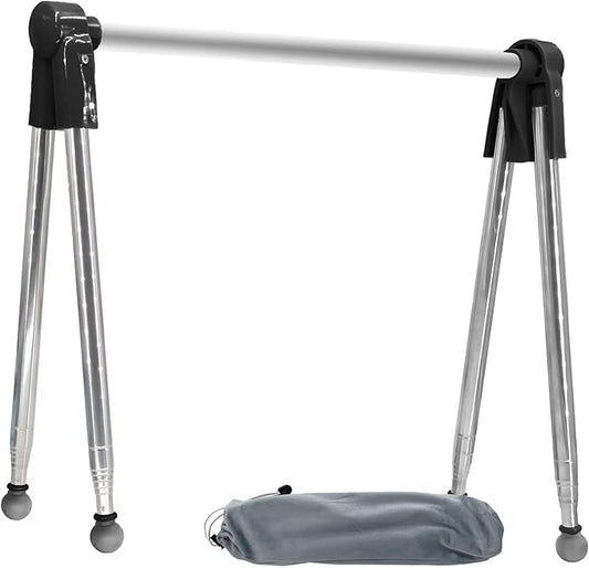 Foldable Telescopic Drying Rack, Adjustable Stainless Steel Clothes Hanger, Portable Laundry Rack for Indoor & Travel Use