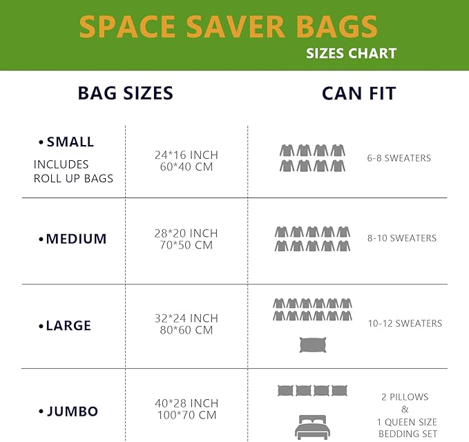 Vacuum Storage Bags with Electric Pump, 8 Pack (4 Jumbo 4 Large Vacuum Seal Bags for Clothing) Storage Bags Vacuum Sealed Bags for Travel, Luggage, Bedding, Blankets-NeatNest