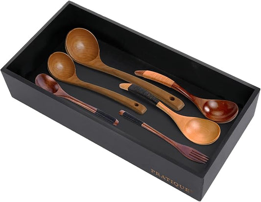Bamboo Drawer Organizer - Kitchen Utensil Organizer Silverware Tray Cutlery Holder，Office Desk Supplies and Accessories,12 * 5.9 * 2.6,Black-NeatNest