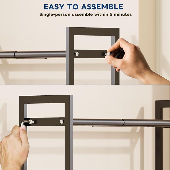 Mavivegue Expandable Shoe Rack, 2-Tier Adjustable Shoe Organizer, Shoe Shelf for Closet, Entryway, Front Door-NeatNest
