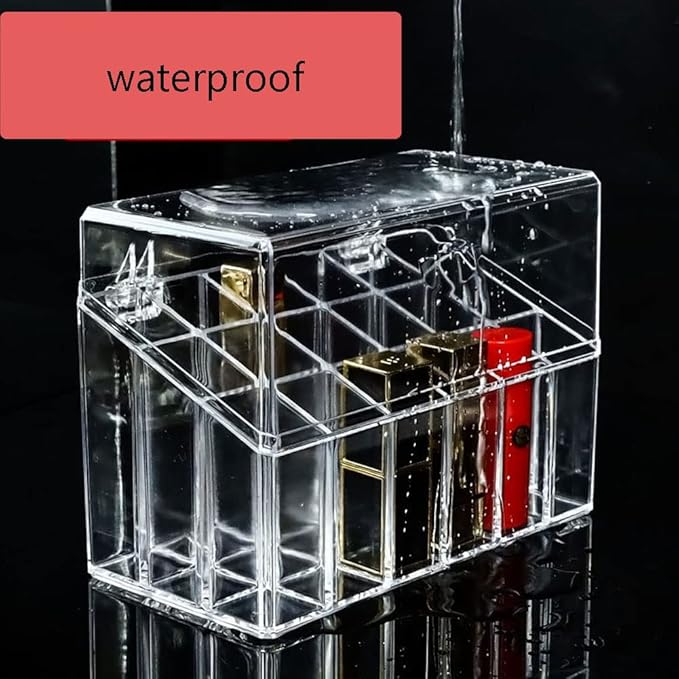 Acrylic Rollerball Perfume Organizer Beauty Scent Holder with 24 Grids Organization Container Storage for mini perfume/mini spray collection display- Clear-NeatNest