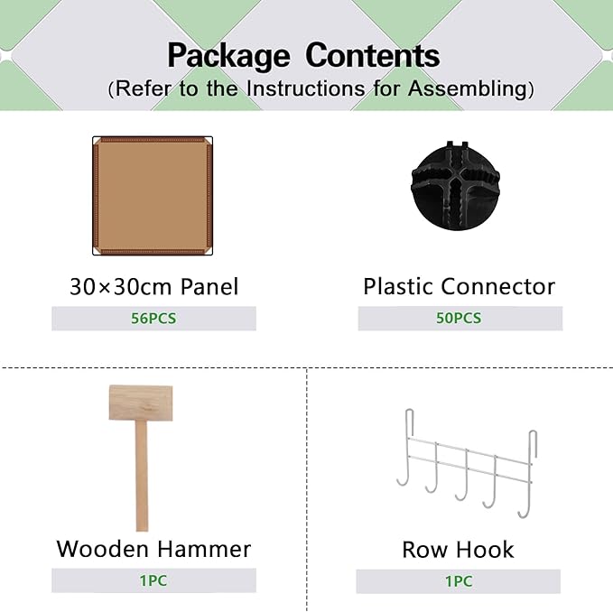 C&AHOME 16-Cube Storage Organizer, Plastic Shelves Units, DIY Closet Organizer, Modular Shelves Ideal for Home, Bedroom, 48.4" L 12.4" W 48.4" H Brown UPCS16C