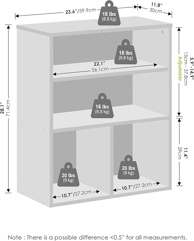 Furinno Reed 3 Tier Multipurpose Open Shelf Clothing & Closet Storage Organization, White-NeatNest
