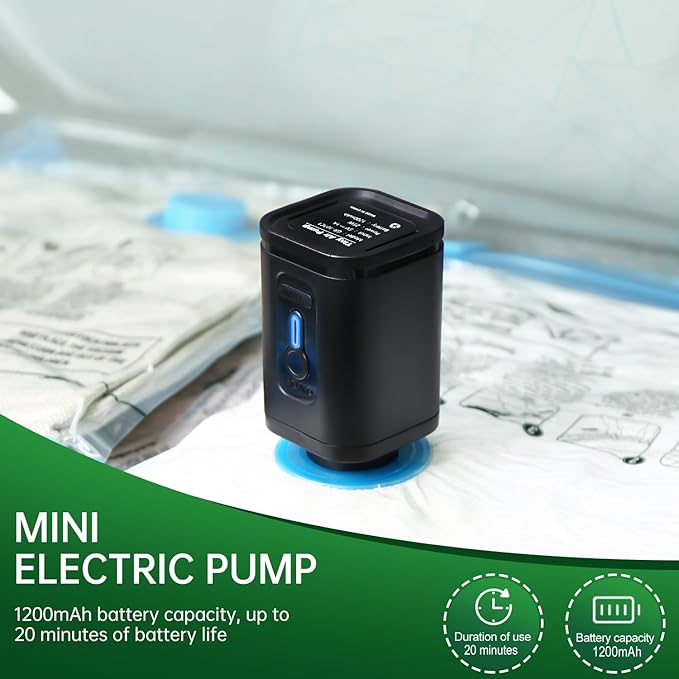 BRODI 14 Combo Pack Travel Vacuum Bags with Pump - Space Saver & Travel Essentials, Vacuum Seal Bags for Clothing and Luggage-NeatNest