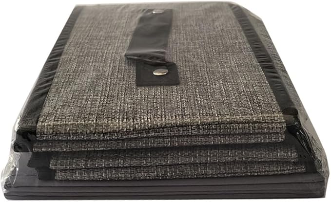 Foldable Clothes Boxes, Closet Bin with Handles, Fabric Storage Baskets for Drawers, Bins for Organizing Shelves, 13 × 9.1 × 5.5 inch, 2 Pack, Gray-NeatNest