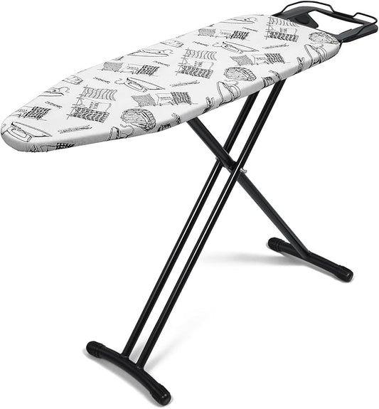 Duwee 12"x36" Ironing Board with Heat Resistant Cover and Thicken Felt Pad, Heavy Sturdy Legs