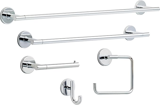 Delta 75935 Trinsic Single Towel Hook in Polished Chrome-NeatNest